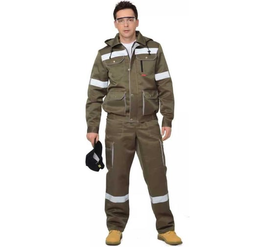 Изображение товара Костюм СИРИУС Титан: куртка короткая, полукомбинезон, хаки, с СОП, р. 120-124/182-188 51223