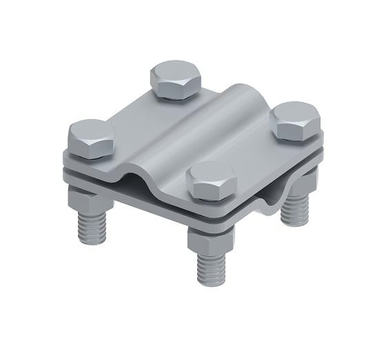 Изображение товара Соединитель OSTEC 55x55 пруток-пруток, гор. цинк МС-011-ГЦ