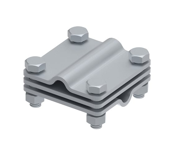 Изображение товара Соединитель OSTEC 65x65 пруток-пруток с разделительной пластиной, гор. цинк МС-014-ГЦ