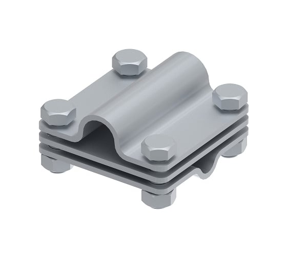 Изображение товара Соединитель крестообразный OSTEC стержень/пруток/полоса, гор. цинк МС-111-ГЦ