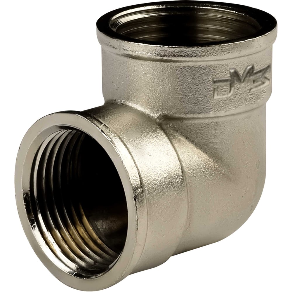 Изображение товара Угол 90 ДМЗ 25 латунь никель 1Ф-1Ф профессиональный 2 шт