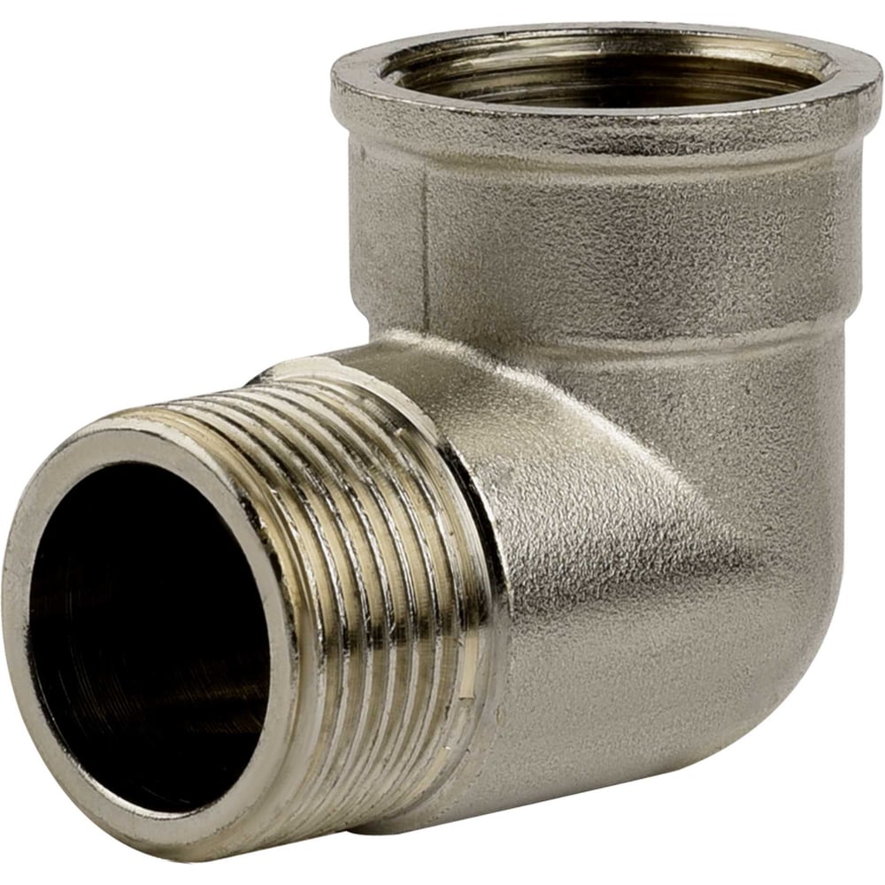 Изображение товара Угол ДМЗ 90 DN25 (1'') ВР/НР латунь никель, 5 шт ДМЗ.011.25Н5