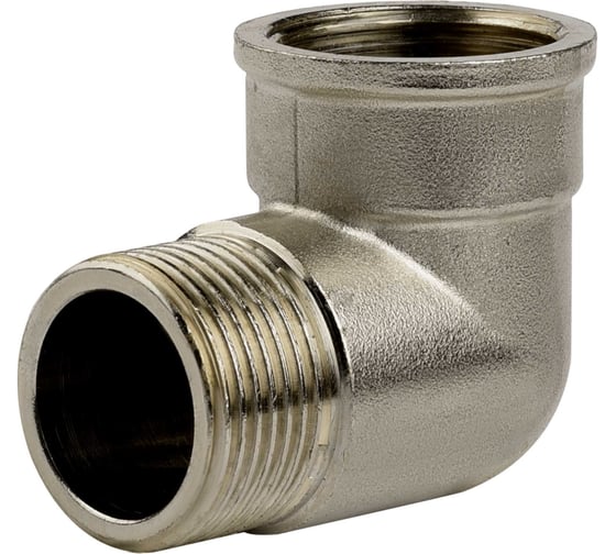 Изображение товара Угол ДМЗ 90 DN20 (3/4'') ВР/НР латунь никель, 3 шт ДМЗ.011.20Н3