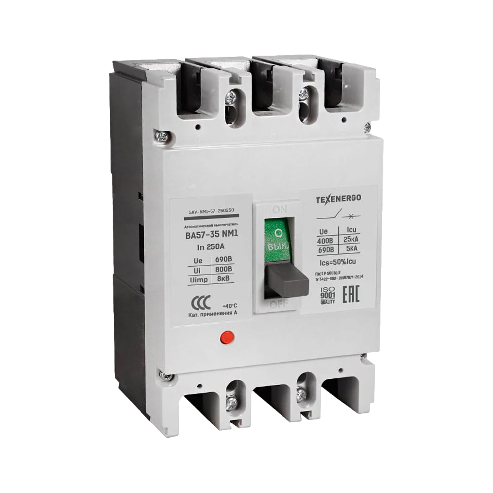 Изображение товара Автоматический выключатель Texenergo ВА57-35 NM1-340010 250А 25кА IP20