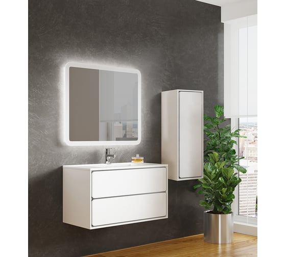 Изображение товара Тумба SANVIT Бруно-2 90 белый глянец kbruno290w