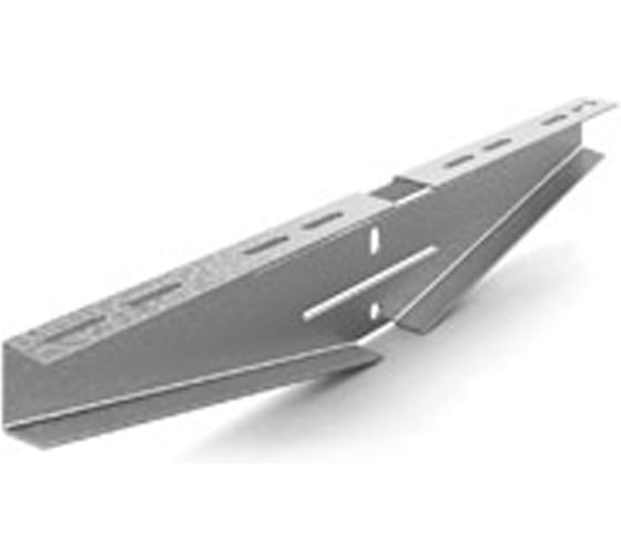 Изображение товара Кронштейн опорный двухсторонний OSTEC 300 мм, толщина 2,0 мм, Сендзимир цинк КОД-300-2,0-СЦ