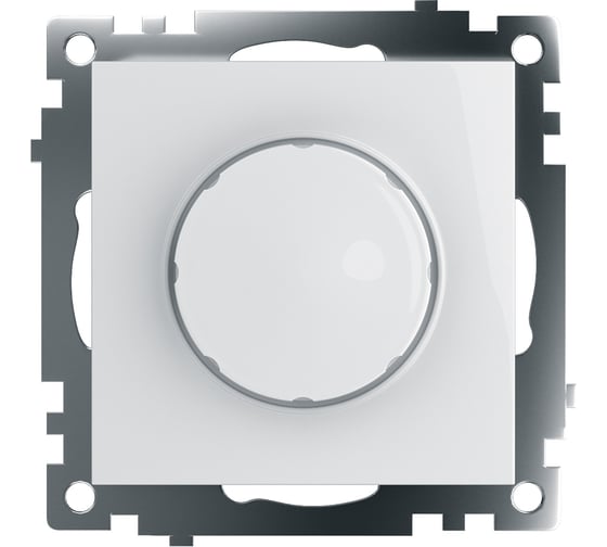 Изображение товара Диммирующий выключатель STEKKER механизм, GLS10-7106-01, 250V, 500W, серия Катрин, белый 39307