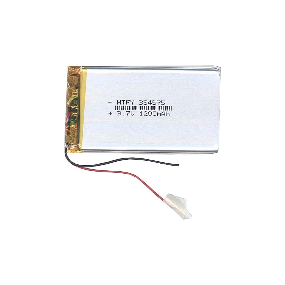 Изображение товара Аккумулятор Li-Pol 3.7V 1200mAh 017258 75х45х3.5 мм без защиты