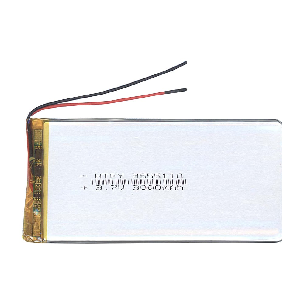 Изображение товара Аккумулятор Li-Pol AMPERIN 3.7V 3000mAh 2pin 110х55мм Изображение товара Аккумулятор Li-Pol AMPERIN 3.7V 3000mAh 2pin 110х55мм