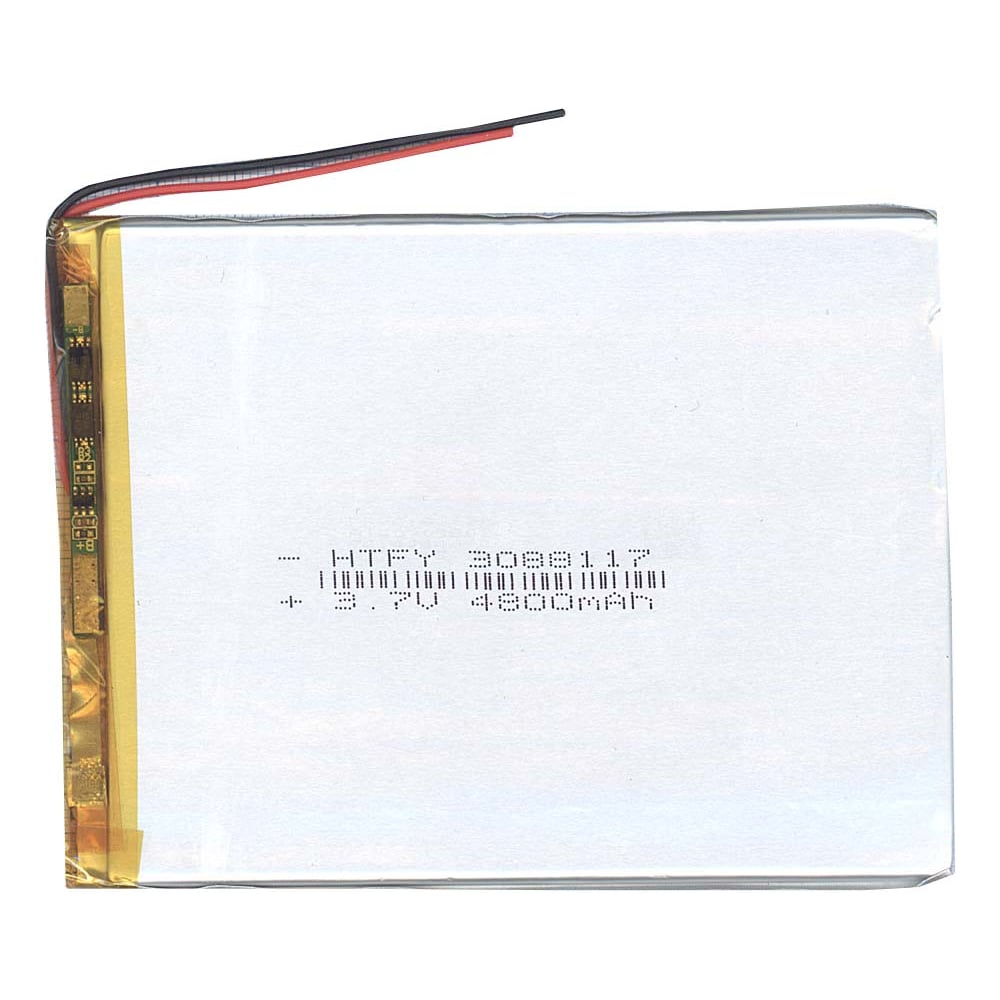 Изображение товара Аккумулятор Li-Pol 3.7V 4800mAh AMPERIN 117х88х3mm 2pin