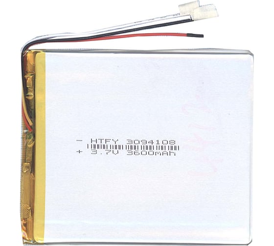 Изображение товара Аккумулятор AMPERIN Li-Pol батарея 3*94*108мм 3pin 3.7V/3600mAh 017329