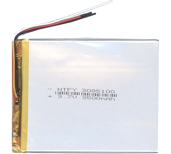 Изображение товара Аккумулятор AMPERIN Li-Pol батарея 3*85*100мм 3pin 3.7V/3500mAh 017319