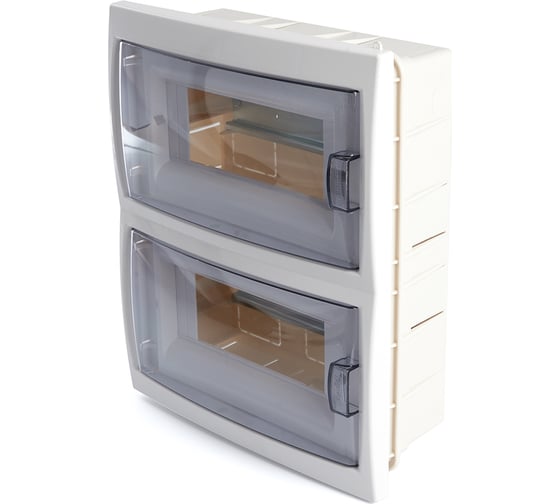 Изображение товара Встраиваемый бокс STEKKER EBX50-2/16-20 16 модулей, пластик, серия Standart 39654