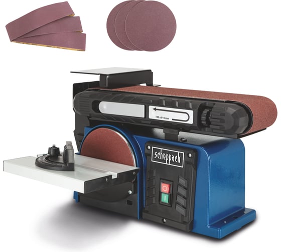 Изображение товара Ленточно-дисковый шлифовальный станок BTS900 Scheppach 5903306901