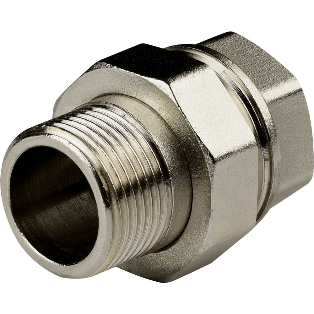 Изображение товара Разъемное соединение американка латунь никель DN25 1 дюйм 5 шт