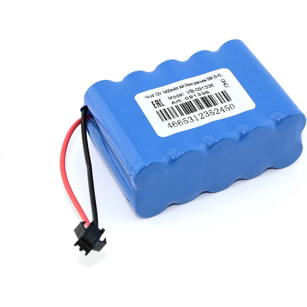Изображение товара Аккумулятор Ni-cd 12V 1400mAh AA Row с разъемом SM AMPERIN