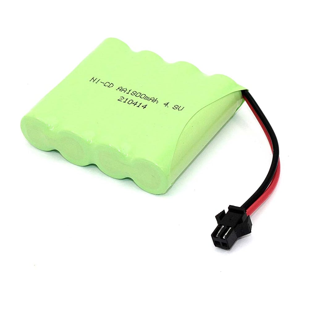 Изображение товара Аккумулятор AMPERIN Ni-Cd 4.8V 1800mAh AA Flatpack разъем SM