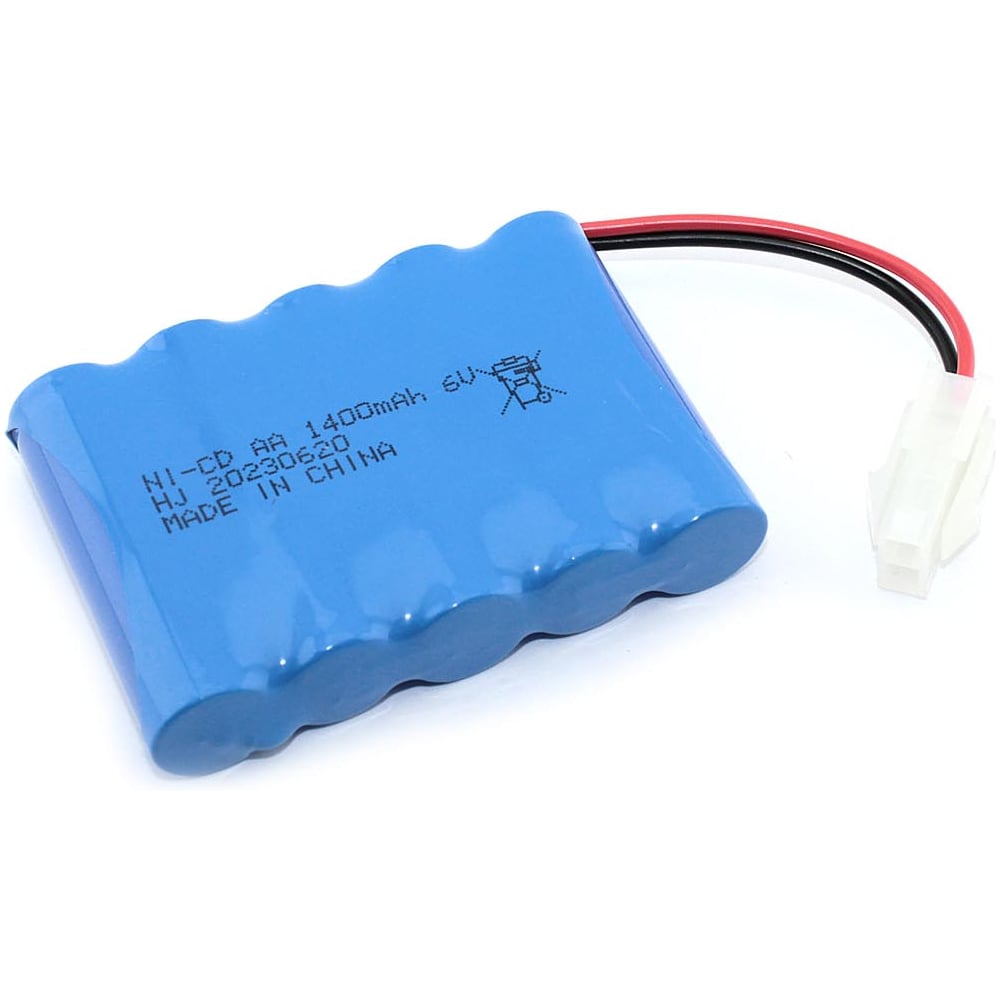Изображение товара Аккумулятор AMPERIN Ni-Cd 6V 1400 mAh AA Flatpck разъем 5559 096899