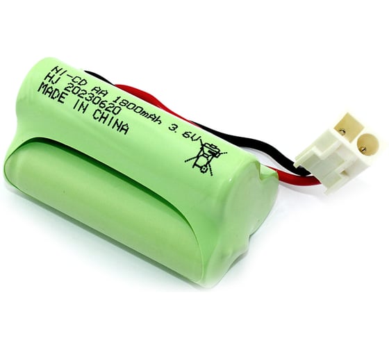 Изображение товара Аккумулятор AMPERIN Ni-Cd 3.6V 1800 mAh AA Row разъем EL-2P 096883