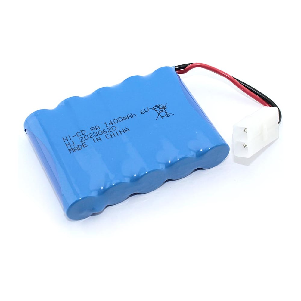 Изображение товара Аккумулятор AMPERIN Ni-Cd 6V 1400 mAh AA с разъемом KET-2P