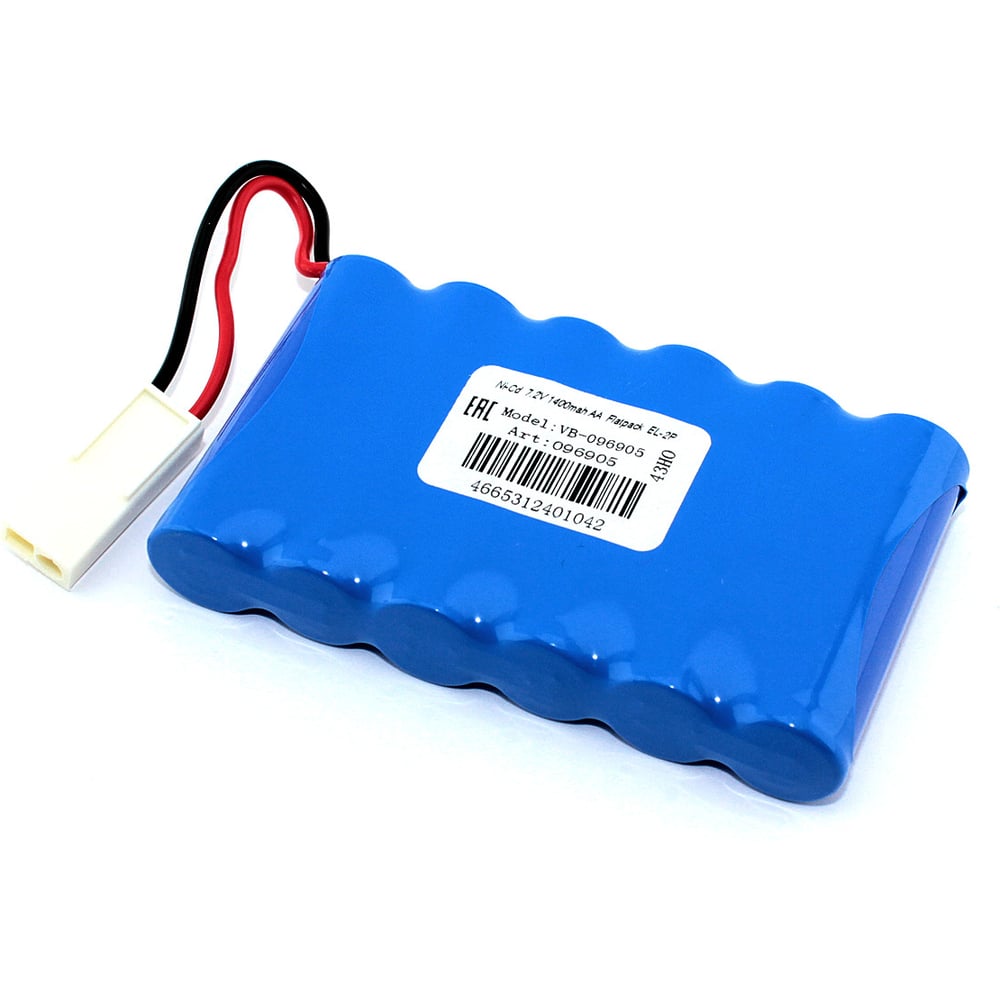 Изображение товара Аккумулятор Ni-Cd 7.2V 1400mAh AA Flatpack разъем EL-2P