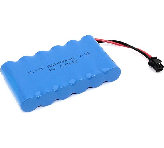 Изображение товара Аккумулятор AMPERIN Ni-Cd 7.2V 1400 mAh AA Flatpack разъем SM 082371