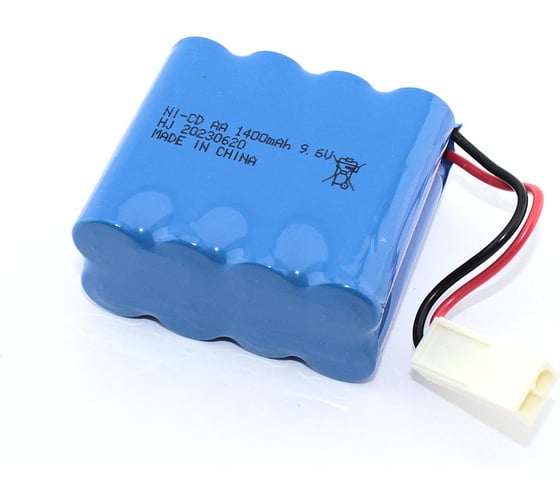 Изображение товара Аккумулятор AMPERIN Ni-Cd 9.6V 1400 mAh AA Row разъем EL-2P (4+4) 096919