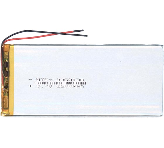 Изображение товара Аккумулятор AMPERIN Li-Pol батарея 3*60*130мм 2pin 3.7V/3500mAh 017324