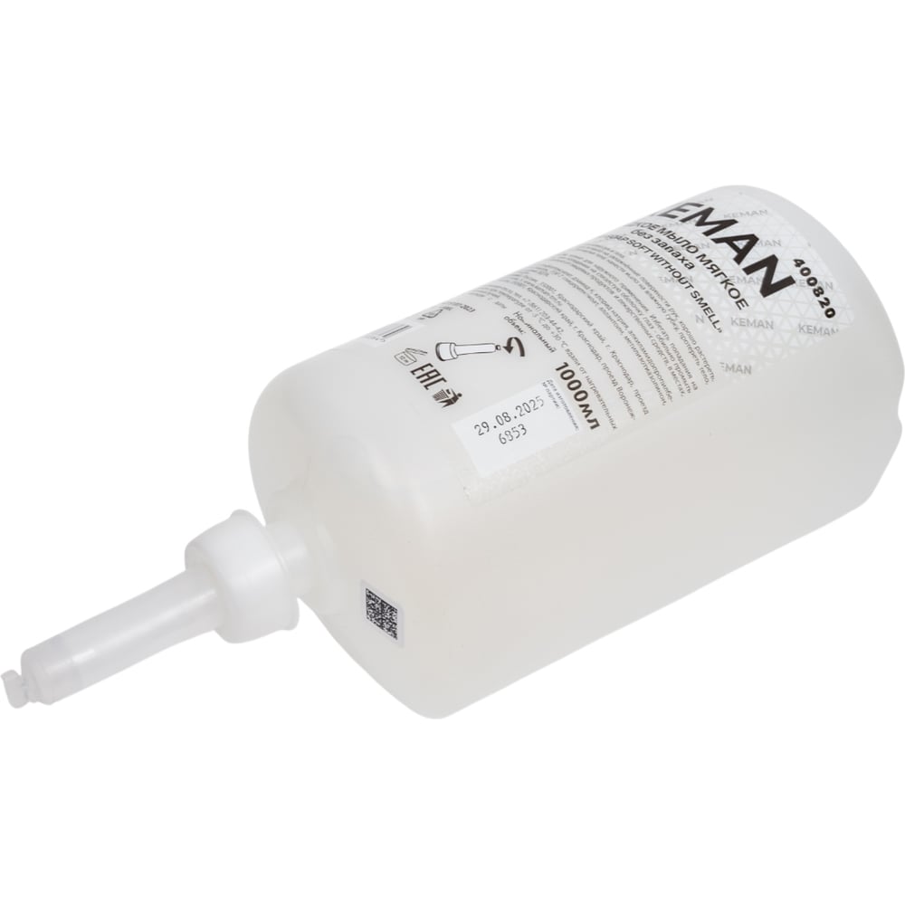 Изображение товара Жидкое мыло KEMAN Мягкое без запаха 1000 мл картридж для диспенсера