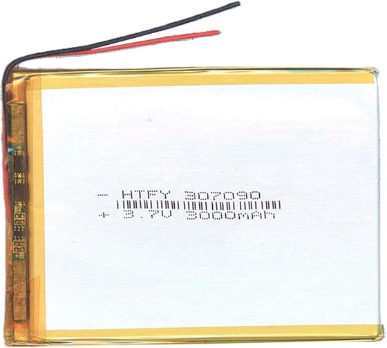 Изображение товара Аккумулятор AMPERIN Li-Pol батарея 3*70*90мм 2pin 3.7V/3000mAh 017313
