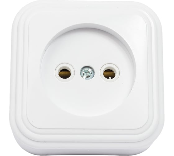 Изображение товара 1-местная розетка STEKKER без заземления, PST16-20-20 RA 16-131-Б, пластик АВС, 16А, IP20, белый 39687