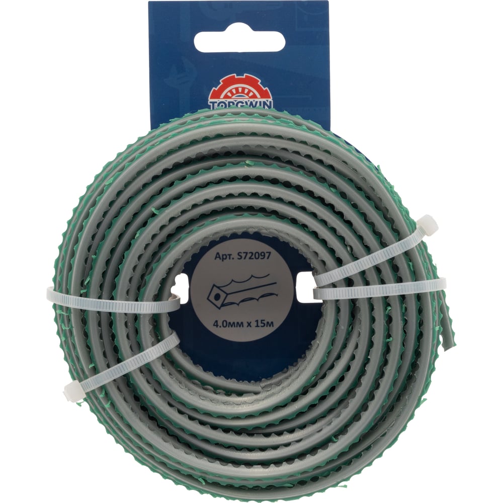 Изображение товара Леска TOR GWIN для газонокосилки S72097 4.0 мм, 15 м, зубчатый квадрат