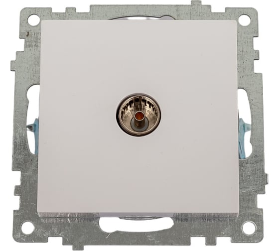 Изображение товара 1-местная телевизионная розетка STEKKER механизм, GLS00-7108-01, 5-862МГц, Катрин, белый 39306