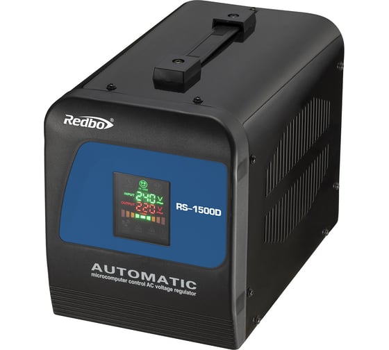 Изображение товара Автоматический стабилизатор напряжения однофазный Redbo RS-1500D 39874