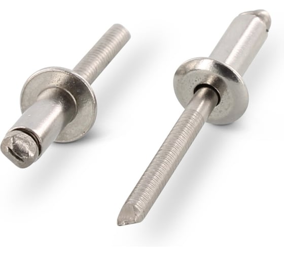 Изображение товара Вытяжная заклепка EDELFIX 4.0x6 мм нержавеющая А2/А2, со стандартным бортиком 100 шт. 159832406 100