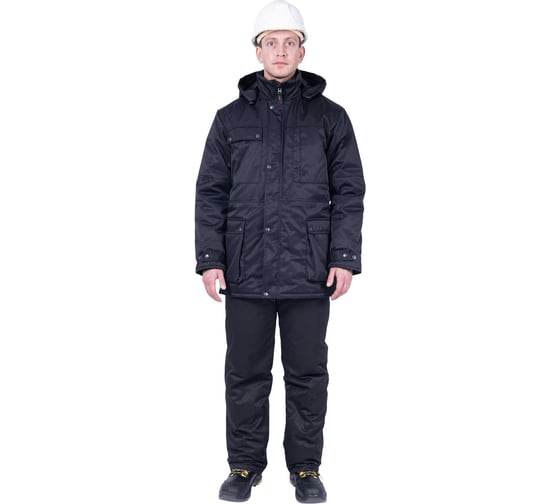 Изображение товара Куртка ГК Спецобъединение ЗАЩИТА зимняя, черная (80-84, 170-176), шт, Кур 412/80/170