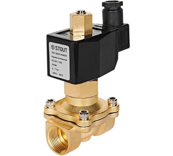 Изображение товара Клапан соленоидный STOUT SSV-0020-024020 электромагнитный, прямого действия RG0093L4SCLR2N