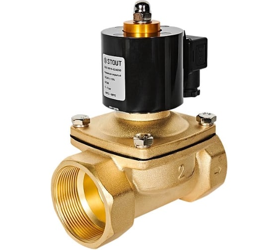 Изображение товара Клапан соленоидный STOUT SSV-0010-024050 электромагнитный, прямого действия RG0093L4SAD3UI