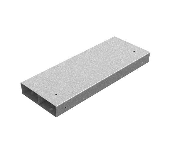 Изображение товара Кабельный короб OSTEC двухканальный 190x48x3000мм, толщина 1,2 мм, Сендзимир цинк ККД-190х48х3000-СЦ