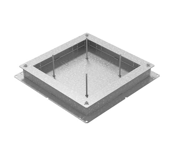 Изображение товара Напольная коробка OSTEC 450x450x48, Сендзимир цинк НК-450х450х48-СЦ