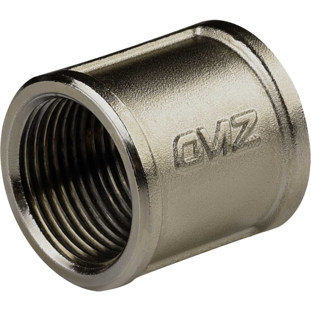 Изображение товара Муфта латунная никелевая DN25 1 дюйм внутренняя-внутренняя 40 бар