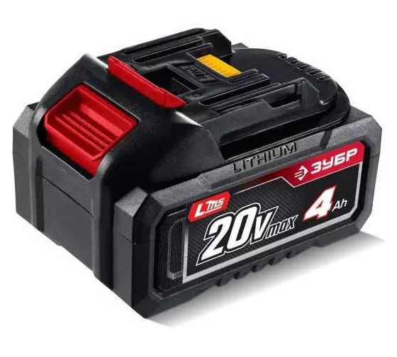 Изображение товара Аккумулятор ЗУБР 20В, 4.0 А·ч, аккумулятор LMS АКБ-20-4