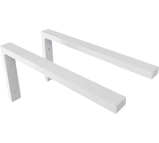 Изображение товара Кронштейн Life Metall для полки, столешницы, 39 см, белый LM-K1.04
