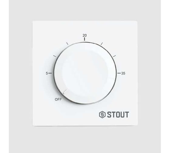 Изображение товара Термостат теплого пола STOUT STE-2001-110710 16А белый RG0093NF3EOKB7
