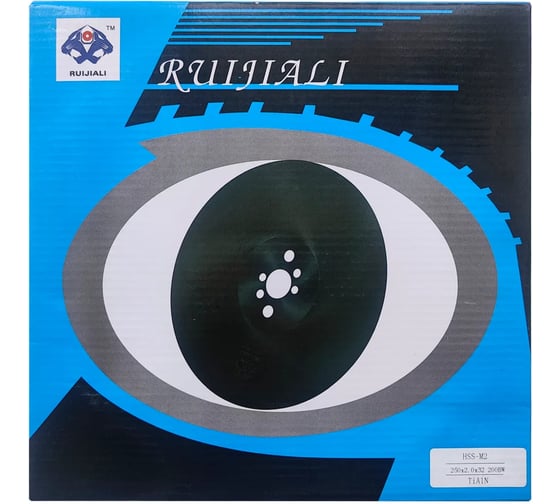 Изображение товара Быстрорежущий пильный диск по нержавеющей стали низкого легирования RUIJIALI HSS DMo5 TiAlN 275x2.0x32 220 BW 11423