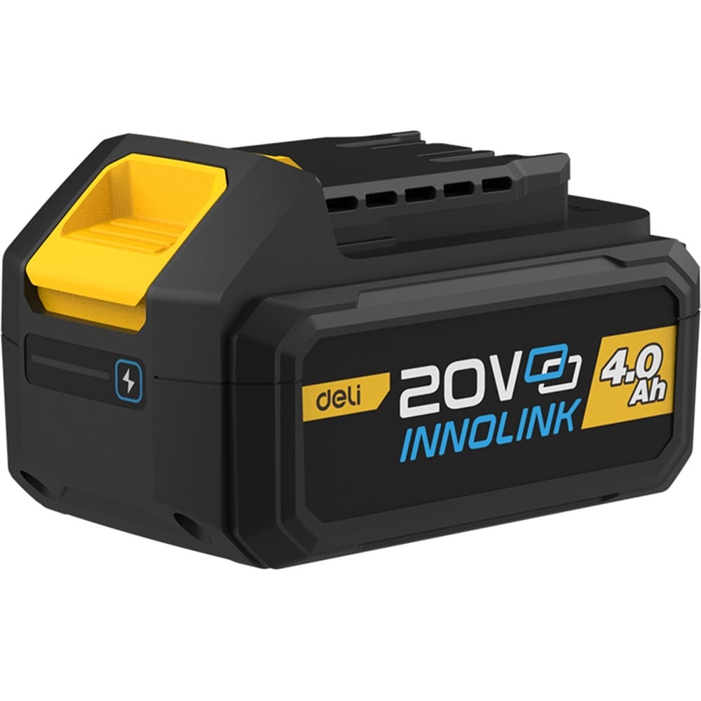 Изображение товара Аккумулятор DELI Li-ion 20В х 4Ач DL-DC20A4 с индикатором заряда