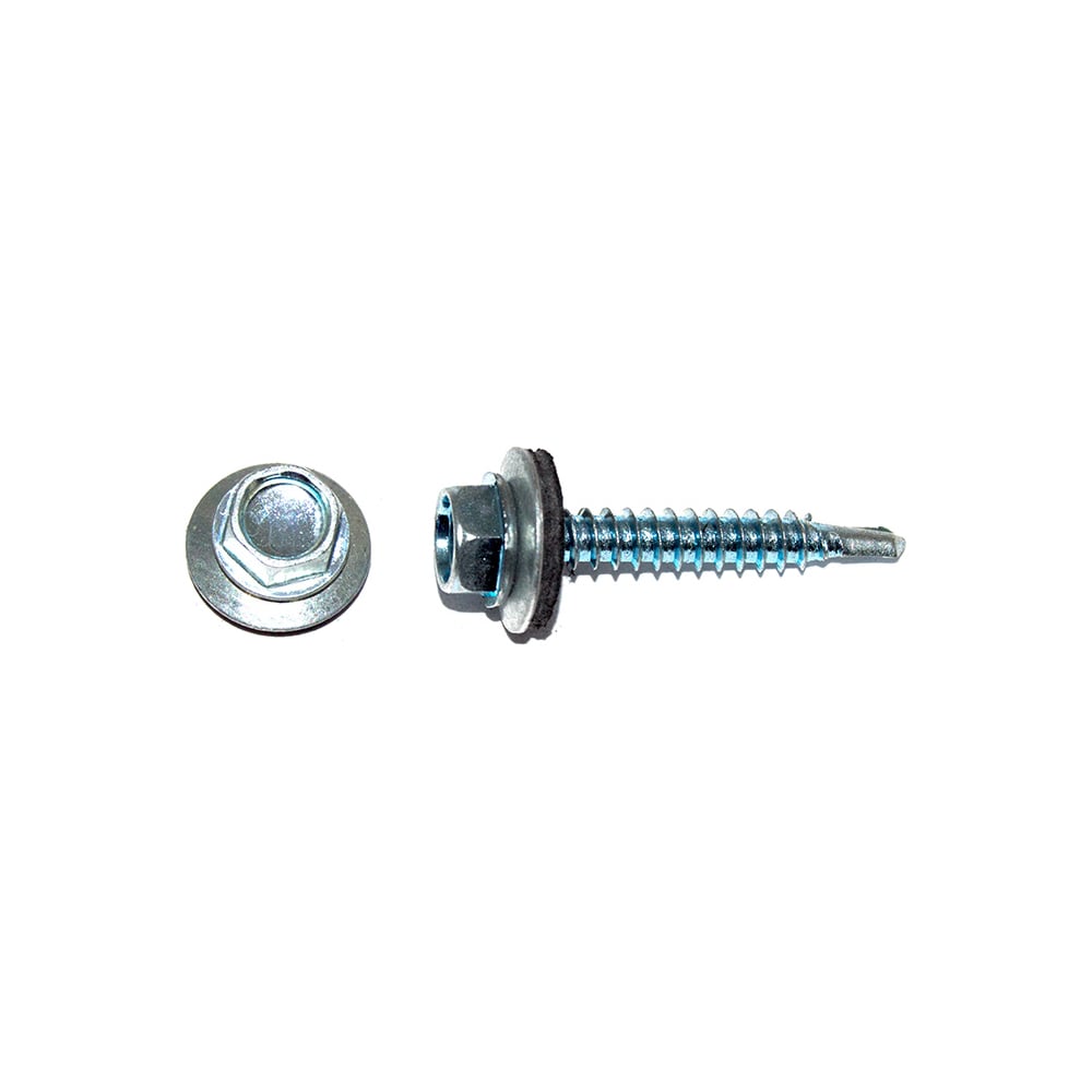 Изображение товара Кровельный саморез КРЕП-КОМП цинк с шайбой EPDM 6,3x130 мм 5 шт