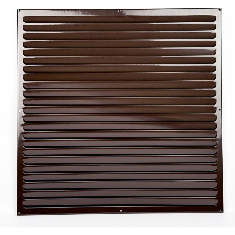 Изображение товара Решетка вентиляционная накладная 600x600 мм металлическая коричневая KRAFTAIR