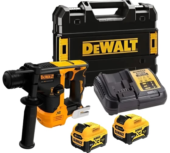 Изображение товара Аккумуляторный перфоратор Dewalt DCH072, 12 В, 1.2 Дж, 4280 уд/мин, с 2 АКБ 5 Ач и ЗУ, в кейсе TSTAK DCH072P2-QW