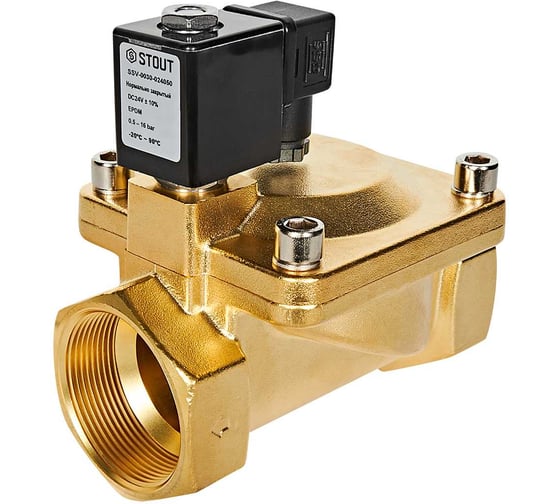 Изображение товара Клапан соленоидный (электромагнитный) STOUT SSV-0030-024050 непрямого (пилотного) действия RG0093L4SEQ5MI